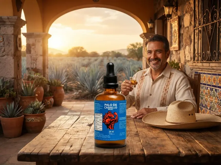 Hombre disfrutando de un día tranquilo en la hacienda — constancia y bienestar