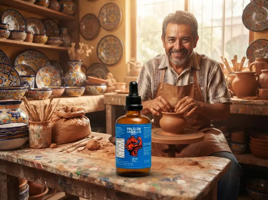 Alfarero moldeando con paciencia — el trabajo hormonal fino del fenogreco