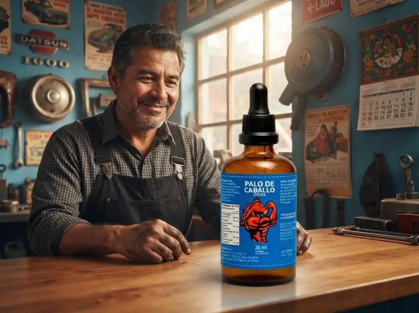 Mecánico mexicano en su taller — jornadas físicas que agotan la energía