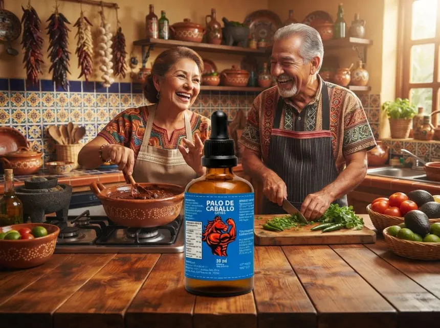 Pareja madura cocinando juntos y sonriendo — la complicidad recuperada