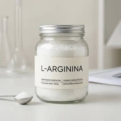 L-Arginina (Aminoácido precursor de óxido nítrico)